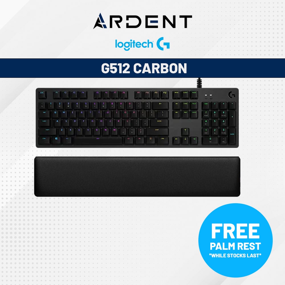 Logitech G512 Carbon LIGHTSYNC RGB Mechanical Gaming Keyboard Gear Up 