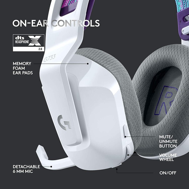 Logitech G733 Lightspeed Gaming Headset White (6)
