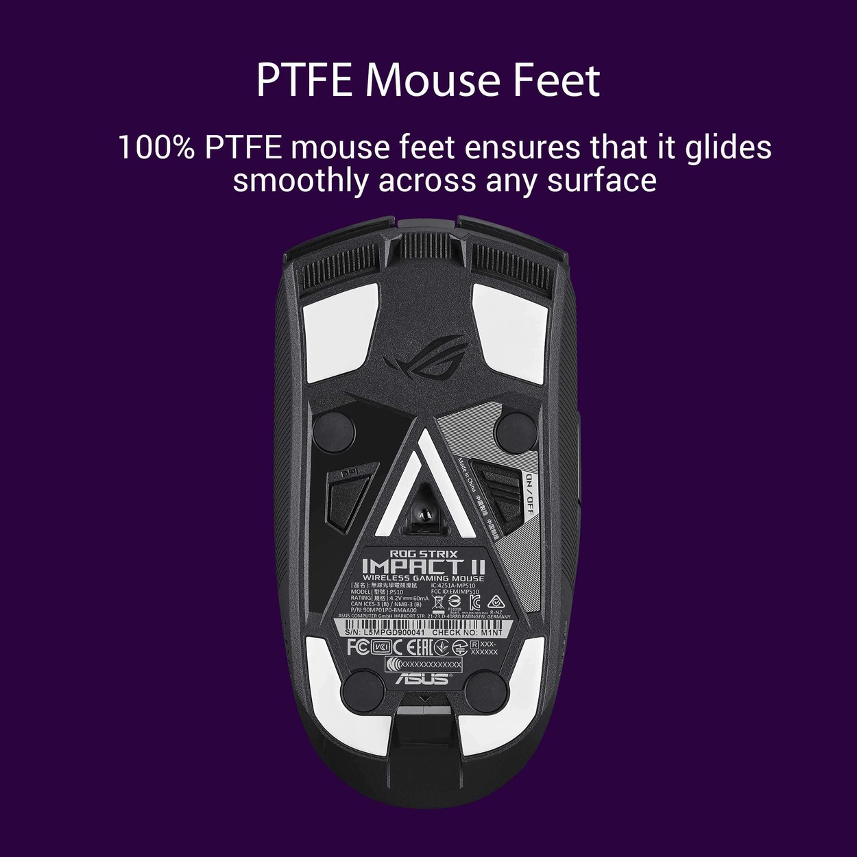 ASUS ROG Strix Impact II Wireless Gaming Mouse 6