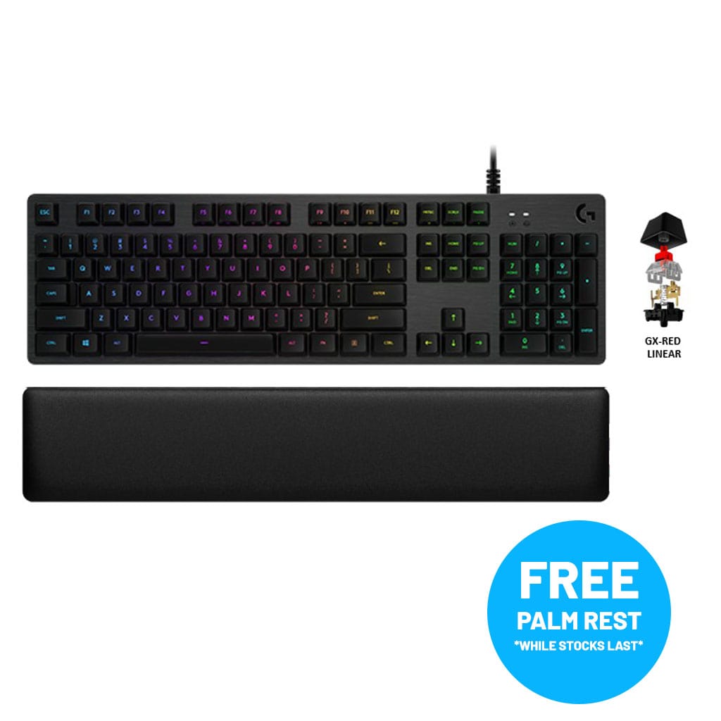 Logitech-G512-Carbon-LIGHTSYNC-RGB-Mechanical-Gaming-Keyboard-Red-Linear-Free-Gift-Palm-Rest-min