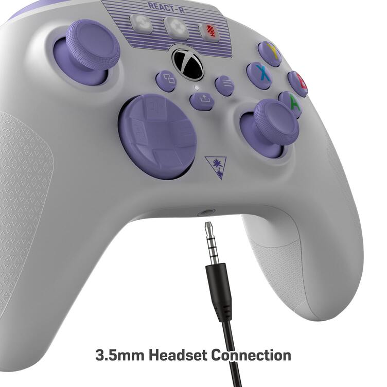 Turtle Beach REACT-R Spark Controller Detail Image 3 3.5mm Headset Connection English-min