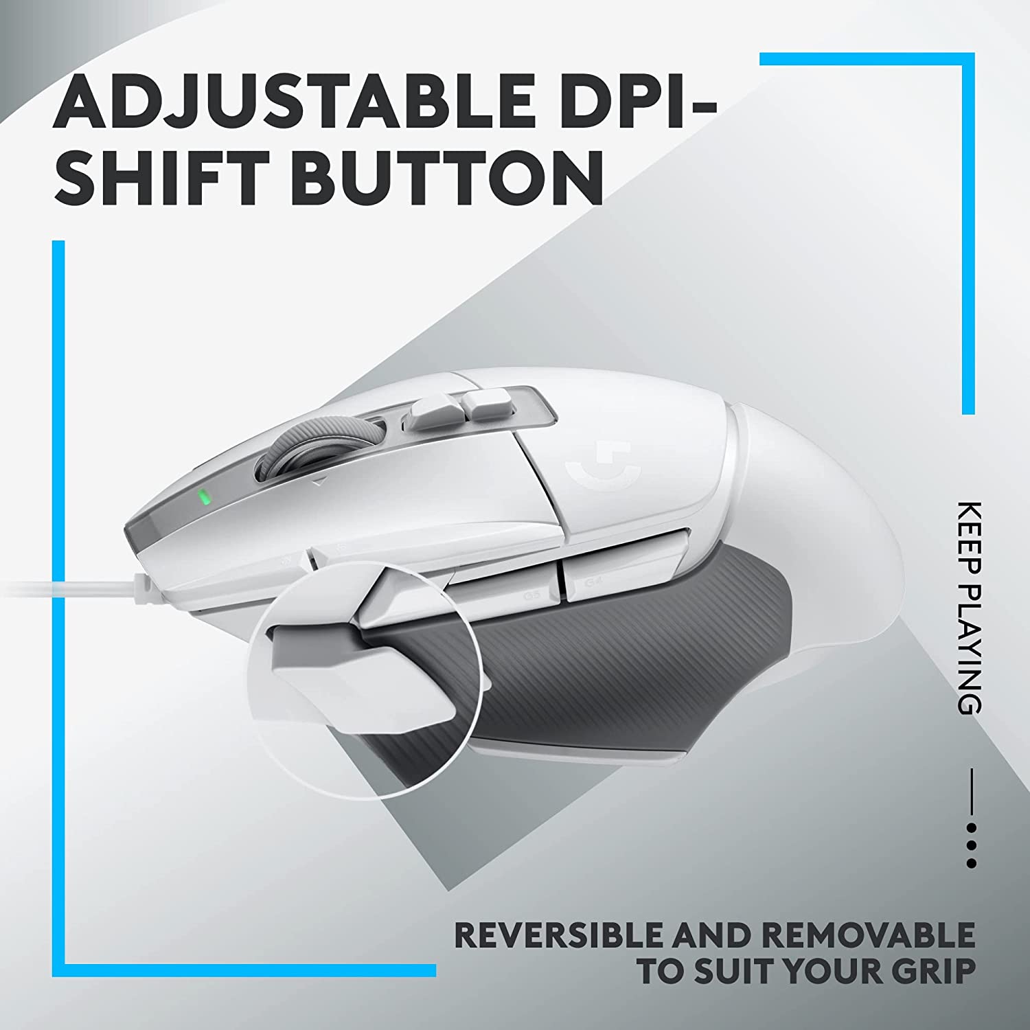 Logitech G502 X Wired Gaming Mouse White (2)