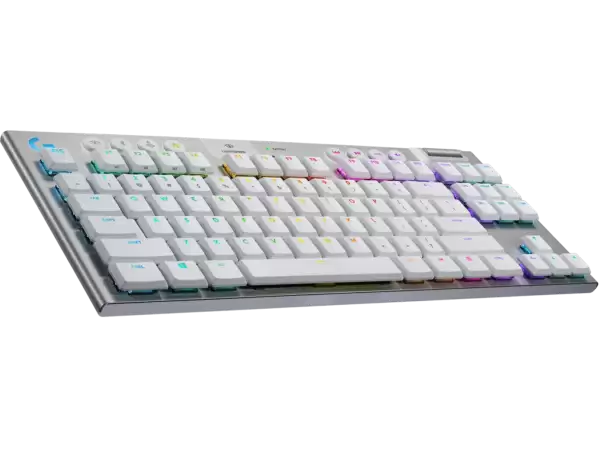 Logitech G915 TKL Tenkeyless LIGHTSPEED Wireless RGB Mechanical Gaming Keyboard White 2