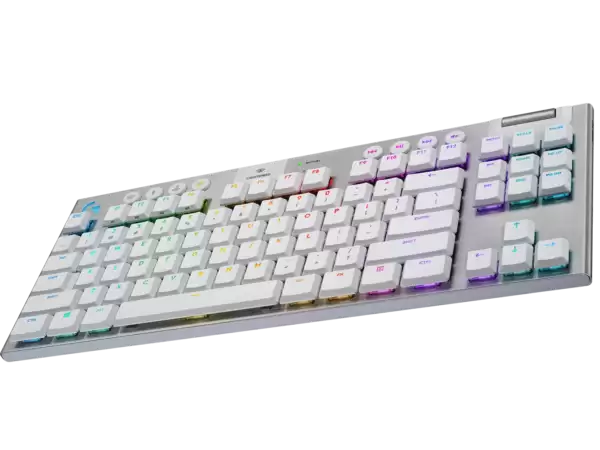 Logitech G915 TKL Tenkeyless LIGHTSPEED Wireless RGB Mechanical Gaming Keyboard White 4