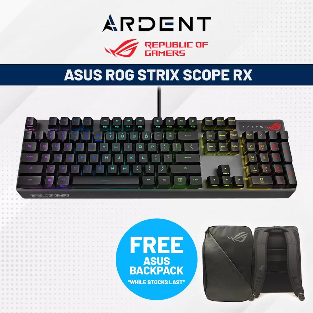 ROG Strix Scope RX, Keyboards