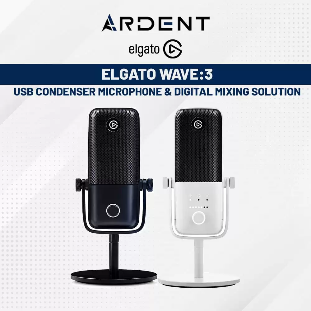 Elgato Wave:3 – USB Condenser Microphone and Digital Mixer with