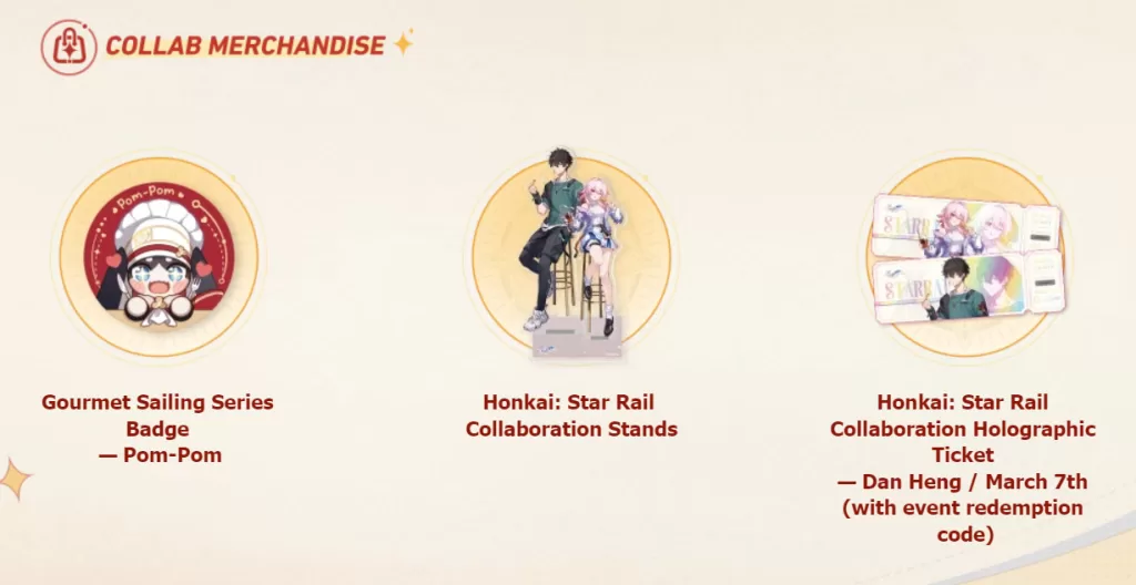 Time to feast collab codes (valid till 31st Dec 2023) Honkai: Star Rail