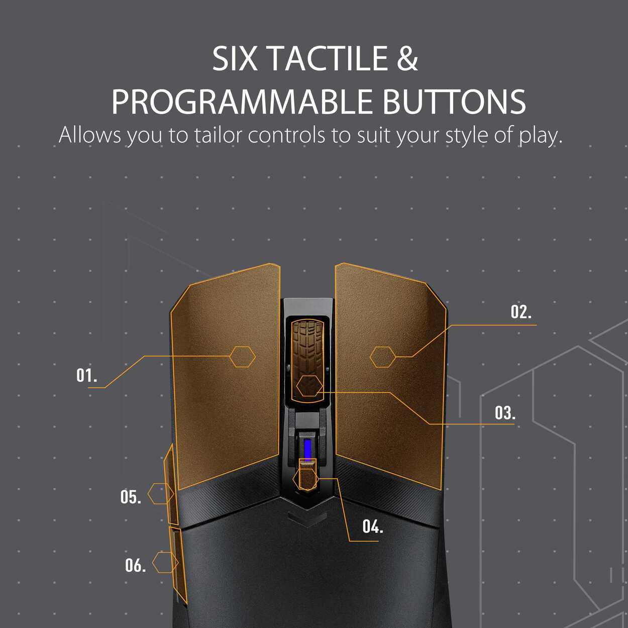 ASUS TUF Gaming M4 Wireless Gaming Mouse 3