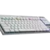 Logitech G915 TKL Tenkeyless LIGHTSPEED Wireless RGB Mechanical Gaming Keyboard White 2