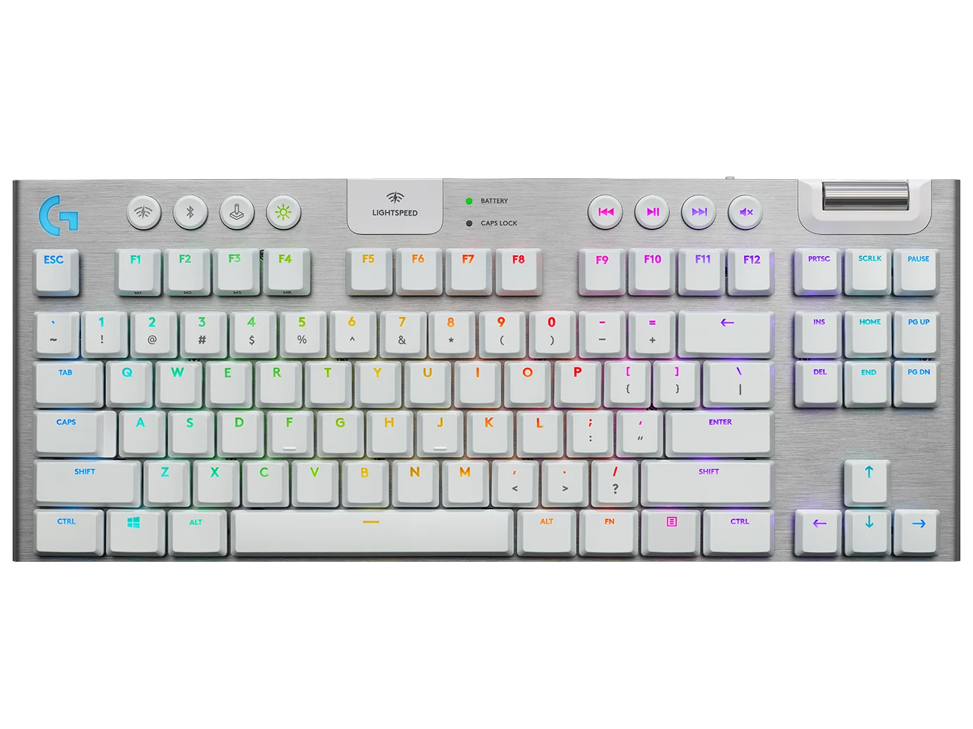 Logitech G915 TKL Tenkeyless LIGHTSPEED Wireless RGB Mechanical Gaming Keyboard White