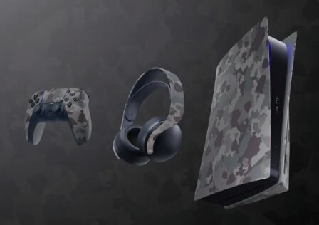 Sony PlayStation 5 Gray Camouflage Collection Cover